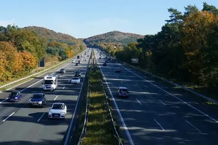 Abstandsmessung auf der A5
